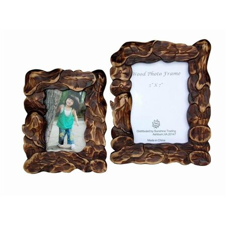 Sunshine Trading Handmade Wood Photo Frame - 5 x 7 Inch SU460697